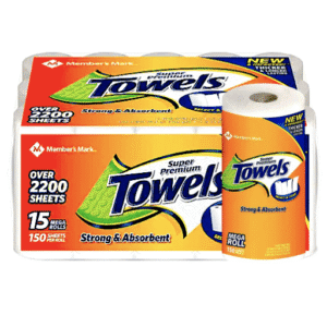 JUMBO PAPER TOWLS MEGA ROLLS 15 CASE
