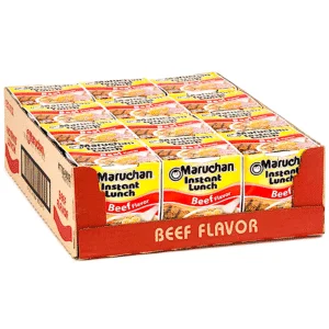 MARUCHAN BEEF LUNCH 12 PACK