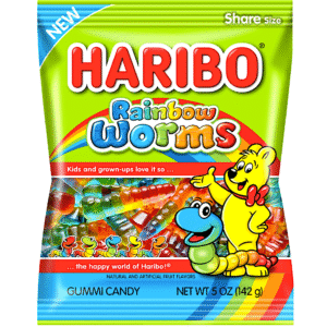 HARIBO RAINBOW WORMS 12 CASE