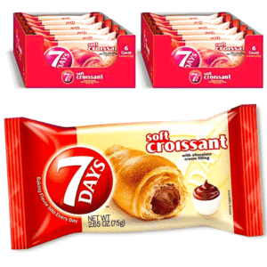 7 DAYS SOFT CROISSANT CHOCOLATE 2.65OZ 2 PACKS 6-12 CASE