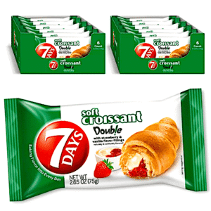 7 DAYS SOFT CROISSANT STRAWBERRY 2.65OZ 2 PACKS 6-12 CASE