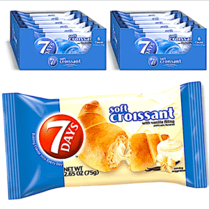 7 DAYS SOFT CROISSANT VANILLA 2.65OZ 2 PACKS 6-12 CASE