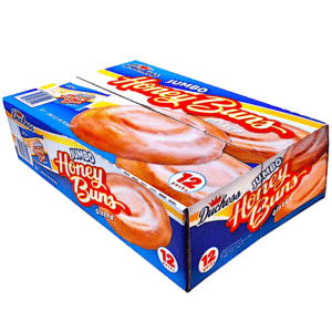 DUCHESS JUMBO GLAZED HONEY BUNS 5 OZ. 12 CASE