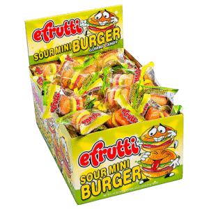 EFRUTTI SOUR MINI BURGER 0.32 OZ 60 CASE