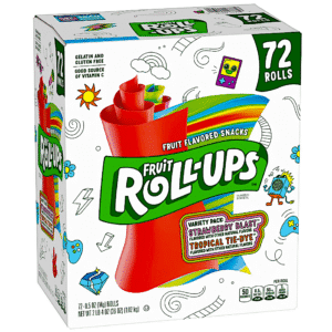 FRUIT ROLLUPS STRAW TROPICAL 0.5 OZ 72 CASE