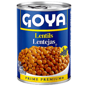 GOYA LENTILS BEANS 15.5 OZ 24 CASE