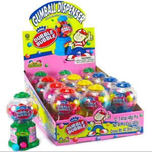 KIDSMANIA DUBBLE BUBBLE MINI GUMBALL 1.41OZ 12 CASE