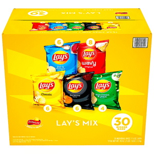LAY’S MIX VARIETY PACK POTATO CHIPS 30 CASE
