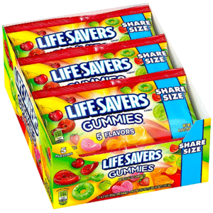 LIFESAVERS GUMMIES 5 FLAVORS KING 4.2 OZ 15 CASE