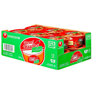 NONGSHIM BOWL NOODLE SPICY KIMCHI 3,3 OZ 12 CASE