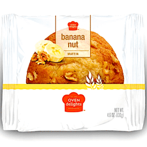 OVEN DELIGHTS BANANA NUT MUFFIN 4.6 OZ 2 PACKS 6-12 CASE