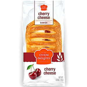 OVEN DELIGHTS CHERRY CHEESE DANISH 4.OZ 2 PACKS 6-12 CASE