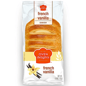 OVEN DELIGHTS FRENCH VANILLA MUFFIN 4.OZ 2 PACKS 6-12 CASE