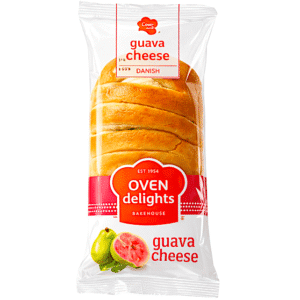 OVEN DELIGHTS GUAVA CHEESE DANISH 4.OZ 2 PACKS 6-12 CASE