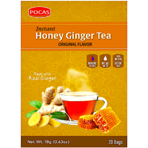 POCAS HONEY GINGER TEA ORIGINAL 20 CASE