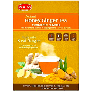 POCAS HONEY GINGER TEA TURMERIC 20 CASE
