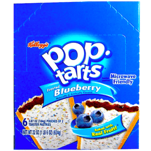 POP TARTS FROSTED BLUEBERRY 3.3 OZ 2 PACKS 6-12 CASE