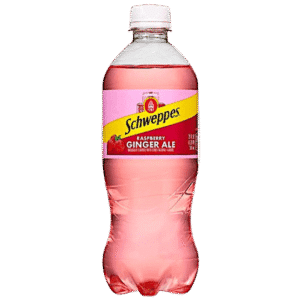 SCHWEPPES GINGER ALE RASPBERRY 20 OZ 24 CASE