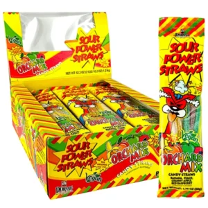 SOUR POWER STRAWNS ORCHARD MIX 24 CASE