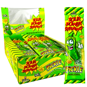 SOUR POWER STRAWNS PICKLE  24 CASE