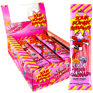 SOUR POWER STRAWNS PINK LEMONADE 24 CASE