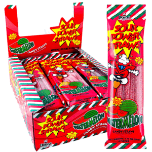 SOUR POWER STRAWNS WATERMELON 24 CASE