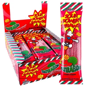 SOUR POWER STRAWNS WATERMELON 24 CASE