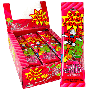 SOUR POWER STRAWNS WILD CHERRY 24 CASE