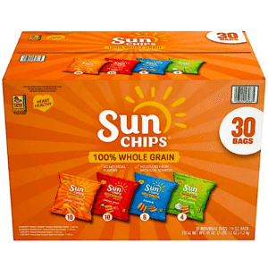 SUNCHIPS WHOLE GRAIN VARIETY PACK CHIPS 30 CASE