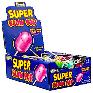 SUPER BLOW POP ASSORTED 1.12 OZ 48 CASE