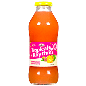 TROPICAL RHYTHMS GUAVA PINEAPPLE  16 OZ 12 CASE