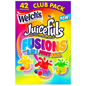 WELCH'S JUICEFUL FUSIONS FRUIT SNACKS 42 CASE