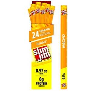 SLIM JIM GIANT NACHO ALL FLAVORS 24 CASE