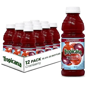 TROPICANA CRANBERRY JUICE 12 PACKS