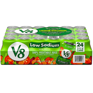 V8 LOW SODIUM ORIGINAL 100% VEGETABLE JUICE 11.5 OZ 24 CASE