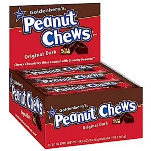 PEANUT CHEW RED CHOCOLATEY 20 OZ 24 CASE