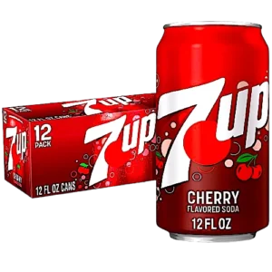 7UP CHERRY SODA CANS 120Z 12 PACK