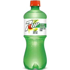 7UP ZERO LEMON LIME 20 OZ 24 CASE