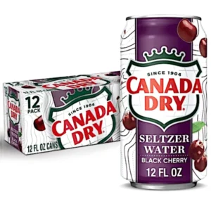 CANADA DRY SELTZER BLACK CHERRY 12 OZ CANS 12 CASE