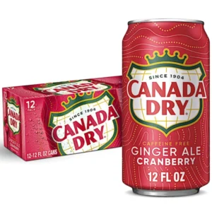 CANADA DRY GINGER ALE CRANBERRY CANS 12 OZ 12 PACK