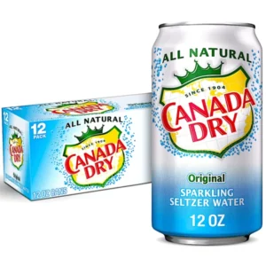 CANADA DRY ORIGINAL SELTZER WATER 12 OZ CANS 12 CASE