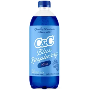 C&C BLUE RASPBERRY SODA 24OZ 24 PACK