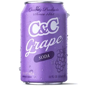 C&C GRAPE SODA 12OZ CANS 24 PACK
