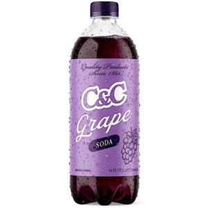 C&C GRAPE SODA 24OZ BOTTLES 24 PACK