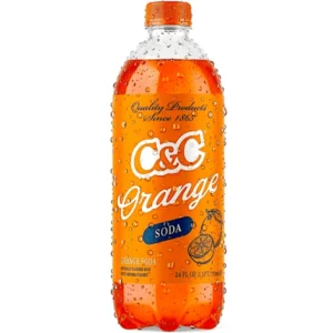 C&C ORANGE ORIGINAL SODA 24OZ BOTTLES 24 PACK