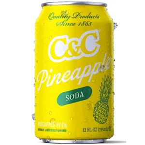 C&C PINEAPPLE SODA 12OZ CANS 24 PACK