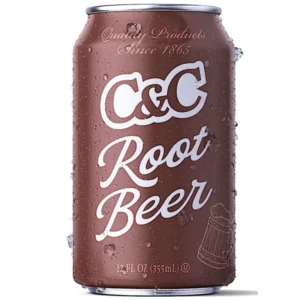 C&C ROOT BEER SODA 12OZ CANS 24 PACK