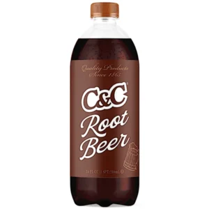 C&C ROOT BEER SODA 24OZ BOTTLES 24 PACK