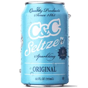 C&C SELTZER SODA 12 OZ CANS 24 PACK