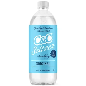C&C SELTZER SODA 24OZ BOTTLES 24 PACK